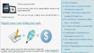 Earn Money Blogging On Snipsly