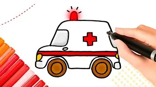 How to draw an ambulance? كيف ترسم سيارة اسعاف؟ Cómo dibujar una ambulancia?