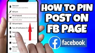 How to Pin Post on Facebook Page on your Android Phone (2023)