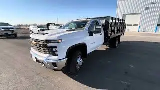 2024 Chevy 3500 HD Duramax Knapheide Stake Body with Lift Gate