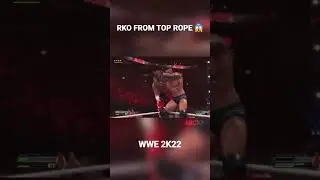 WWE 2K23 RKO FROM TOP ROPE 😱😈    