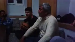 Arıkdere germişş köyünde Halaf Demir 'in odasından barak köy odası gecesi