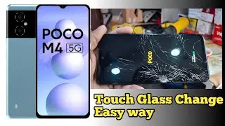 Redmi Poco M4 5G Touch Glass Change Easy Way