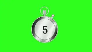 5 second green screen timer copyright free।