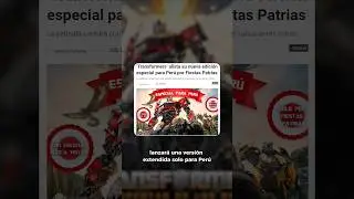Transformers 7 lanzará una versión extendida en Perú.
