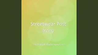 Streetwear Post Irony