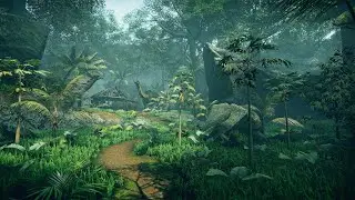 Speed Level Art - Primordial Jungle - Unity 2019
