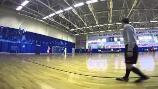 Городские соревнования по футболу. 3 игра, 1 тайм