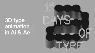 How to animate 3D typography using Illustrator and After Effects only