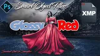 Glossy Red XMP + PSD Smart Object Free Download