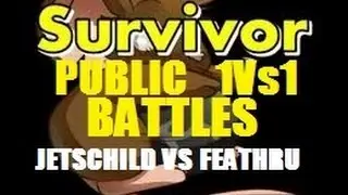 Transformice Survivor Public 1Vs1 Battles: [Jetschild VS Feathru] Counted rounds.
