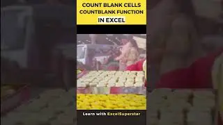 Count Blank Function in Excel | Part 1