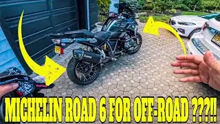 ARE THE MICHELIN ROAD 6 TIRES GOOD FOR LIGHT OFF-ROAD?!  SURPRISING RESULTS ON MY BMW R1250GS#bmw
