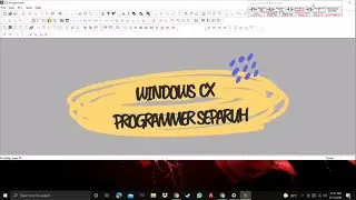 Windows CX Programmer (PLC) separuh | tidak penuh | not full screen cx programmer