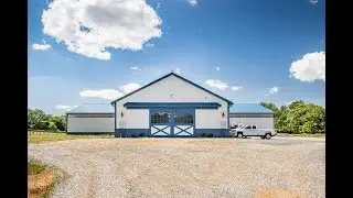 T-shaped Horse Barn with Indoor Riding Arena - A.B. Martin