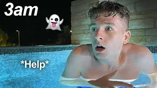 SNEAKING INTO MY POOL AT 3AM! *My Parents Had No Idea*