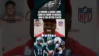 AJ Brown & Ceedee Lamb sit down & discuss who's better + Dallas Cowboys At Philadelphia Eagles
