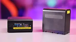 Аккумуляторы Probty на Sony NP-F980 10800мАh с возможностью зарядки через Type-C, с USB-A выходом.