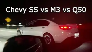 Cammed Chevy SS vs F80 M3 vs Q50 Red Sport