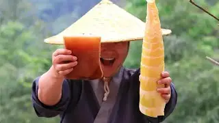 【Shyo viedo】3 catties of bacon, 5 bamboo shoots, delicious and delicious