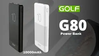 Golf G80 Power Bank Portable Charger – Fast Charge USB C Battery Bank 10000mah