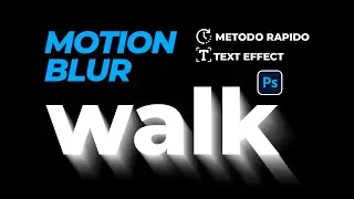 MOTION BLUR applicato al TESTO in PHOTOSHOP: Crea EFFETTI d'IMPATTO in meno di un minuto!