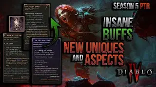 Season 5 PTR is INSANE❗New UNIQUES, New ASPECTS - New POSSIBILITIES 😍 Death Blow Barbarian Theory