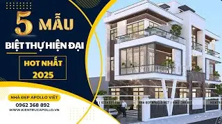 TOP 5|| Mẫu Biệt Thự Hiện Đại 3 Tầng Trẻ Trung, Phá Cách Dẫn Đầu Xu Hướng
