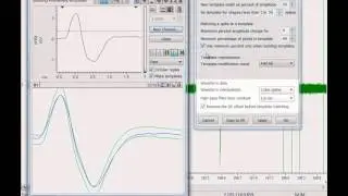 Spike2 tutorial: Parameters for forming spike templates (WMparameters)