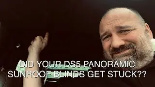 I managed to easily fix/unblock my Citroen DS5 panoramic sunroof blind, which was stuck for 2 weeks