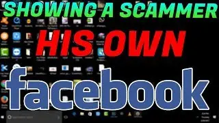 Showing a scammer his facebook! + Reaction