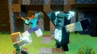 Warden vs Alex & Steve (Minecraft Animation)