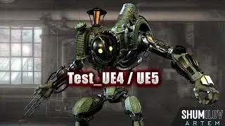 IndustrialMech02 Preview and Test UE4/UE5