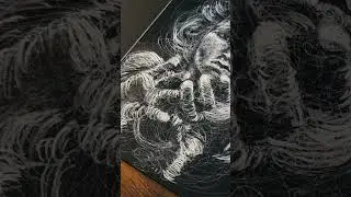 Scratch-art of Jim by Instagram user u/erick.centeno.