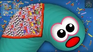 Worms Zone © Tiny vs 1000 Gain Slither Snake Top 1 Noob Pro Hacker Never Stop Running Play