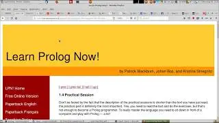 learn prolog now 1.4 practical session جلسة تدريب عملية
