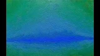 Vermillion: Blue-Green Oil Painting 
