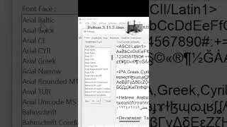 Font and size in Python IDLE