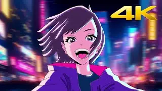 4K Anime Girl Spinning Around Screen Saver | 1 Hour Version | Live Wallpaper | Stocklate