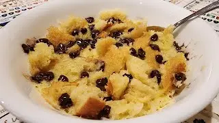 🍞 Bread Pudding for One! - Quick, Easy, Delicious!
