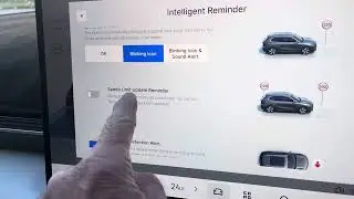 Turning off speed and driver attention warnings Geely EX5