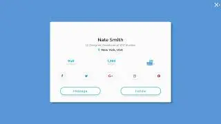 Profile Card in CSS | Free Source Code | Animated Profile Card UI Design using Html & CSS