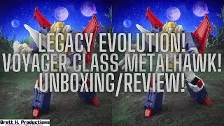 Transformers Figure Review | Legacy Evolution | Voyager Class Metalhawk Review!