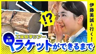 【伊藤美誠と行く！】卓球ラケットができるまで【工場見学】