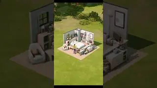 Sims 4 bedroom for a student 
