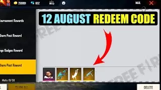Free fire 12 august redeem code | free fire redeem code today | ff 12 august event | Redeem code