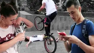 PROVOCARI NEBUNE (A SARIT CU BICICLETA PESTE MINE!)  cu DIANA C, SERGIAN SI GABI ORBAN