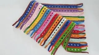 Crochet rug with LEFT YARN