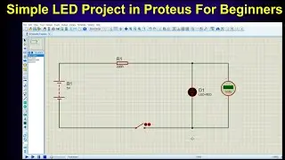 Simple Led in Proteus || Basic Proteus Tutorial । Proteus Tutorial For Beginners Part#1 💻