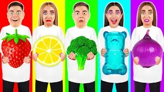24 часа едим еду одного цвета Челлендж от KuBuKu Challenge